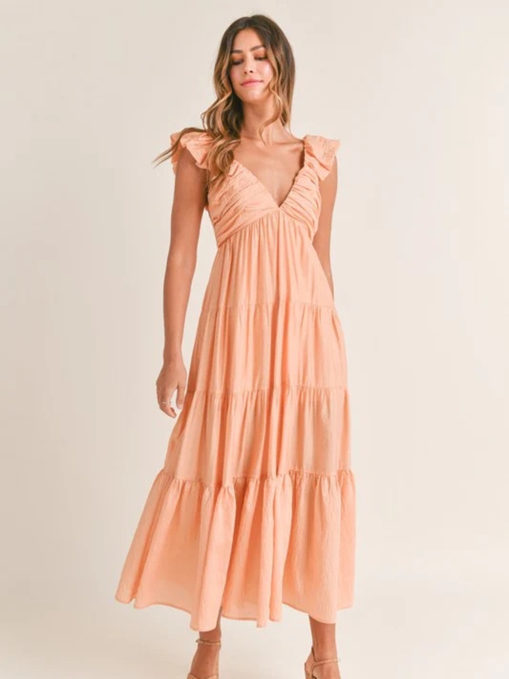 Boutique Orange Maxi Dress